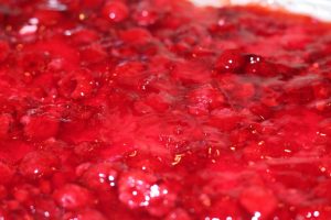 A mush of cranberry recipe with jello