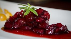 A dish ade with Cranberry that's like a Sauce - Full Recipe