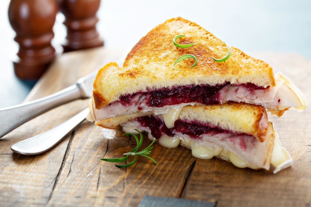 Recipe for a Turkey Grilled Cheese w/ Cranberry Sauce