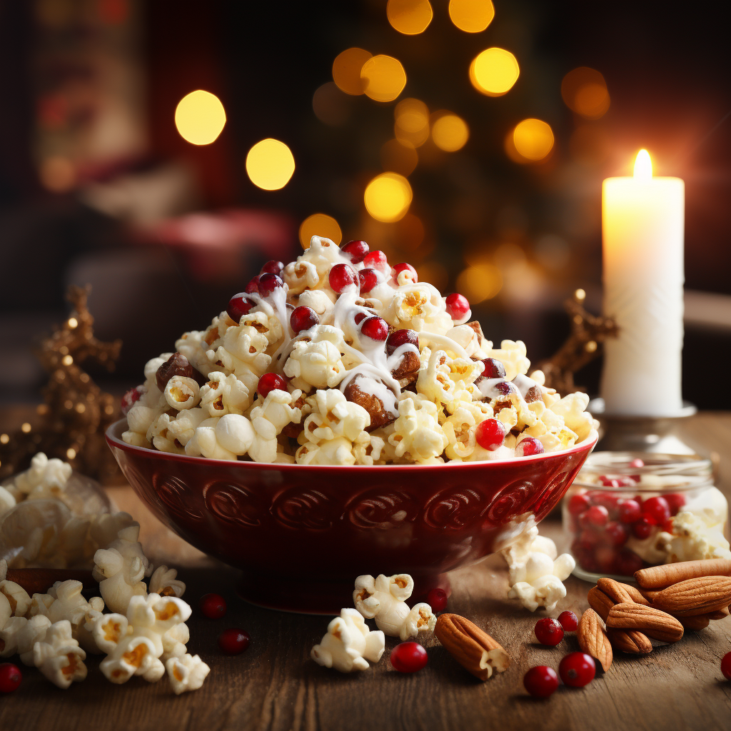 Cranberry/Popcorn Christmas Treat