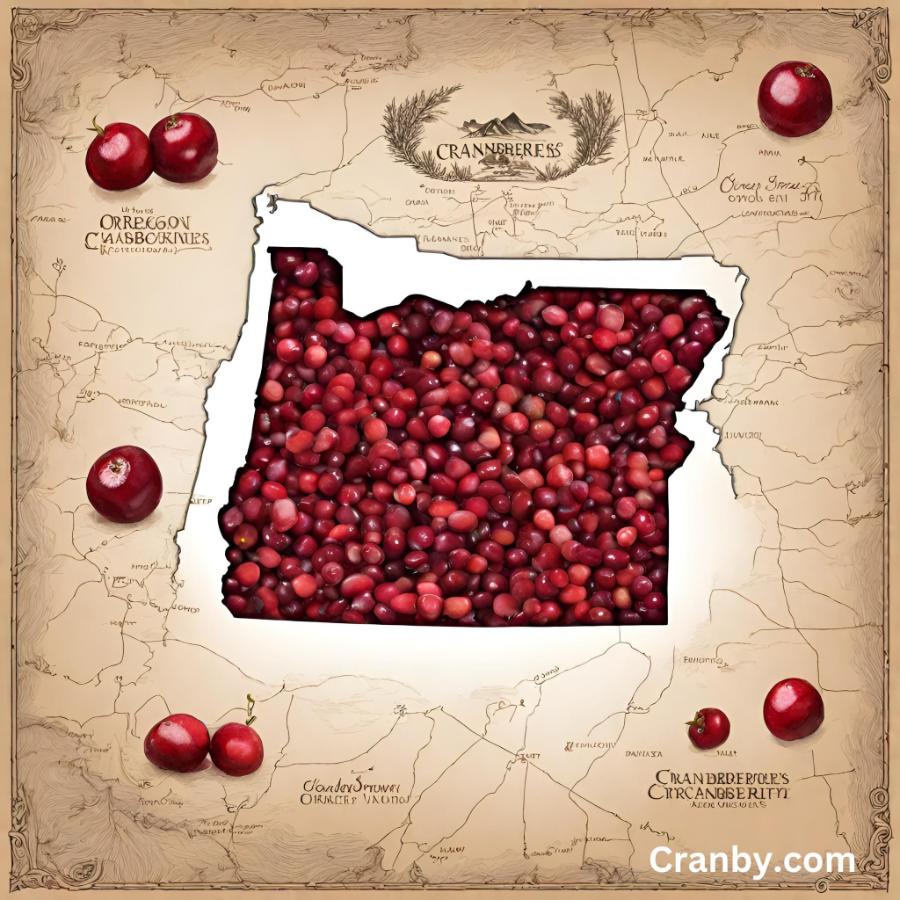 Man of Oregon with Cranberries filling it in.