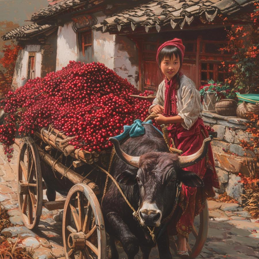 Cranberry trade in early Asia