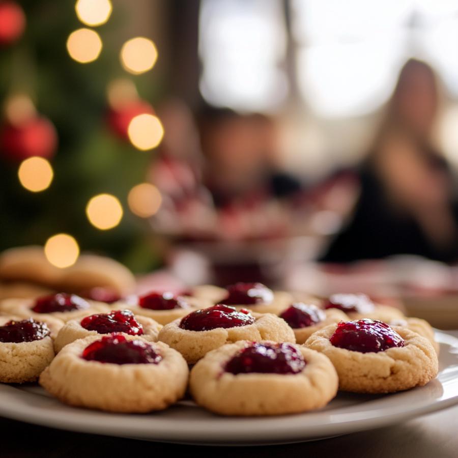 Cranberry Thumbprint Cookies