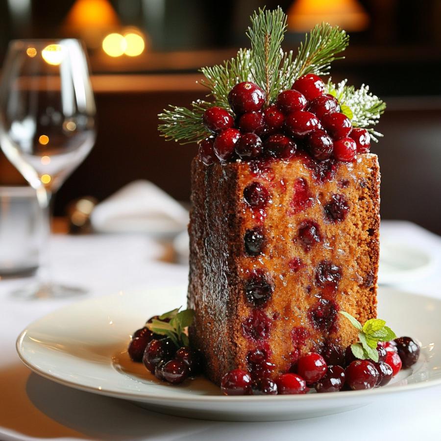 Cranberry Gingerbread Loaf