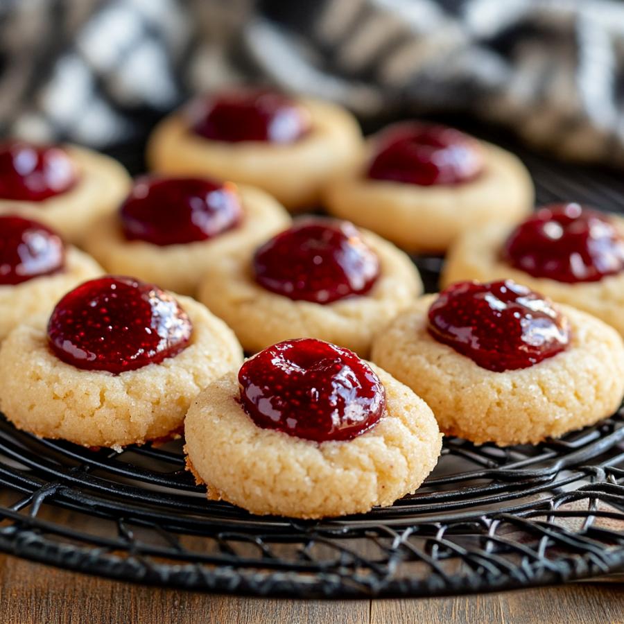 Cranberry Thumbprint Cookies