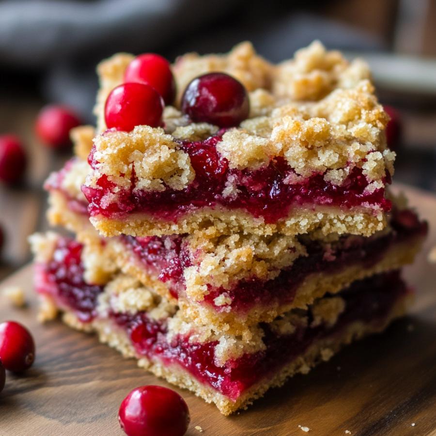 Cranberry Crumb Bars