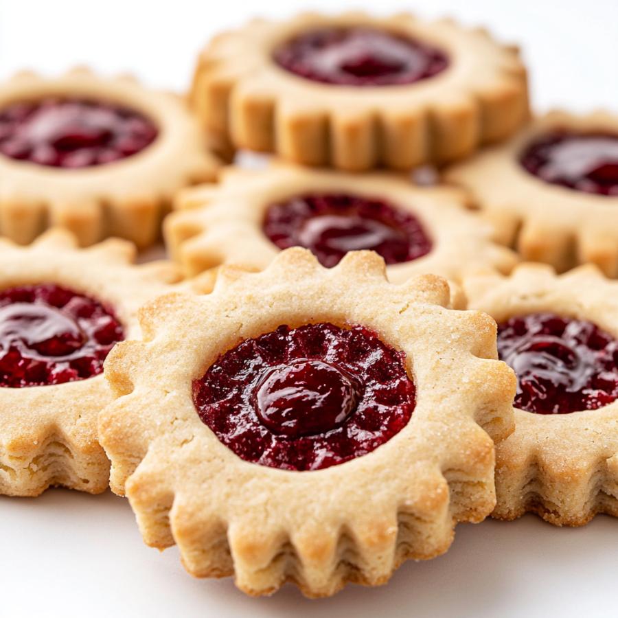 Beautiful and Tasty Looking Cranberry Linzer Cookies