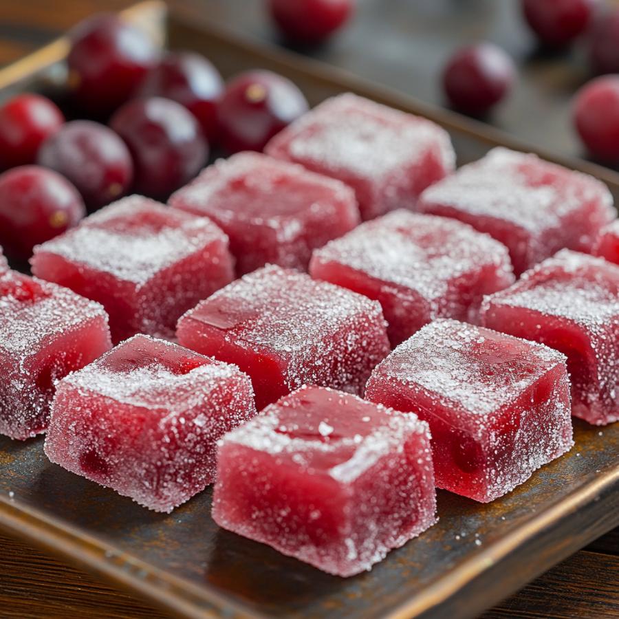 Cranberry Mochi