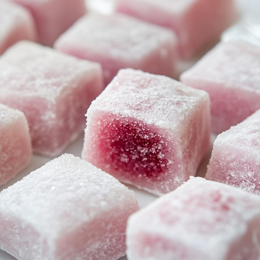 Cranberry Mochi