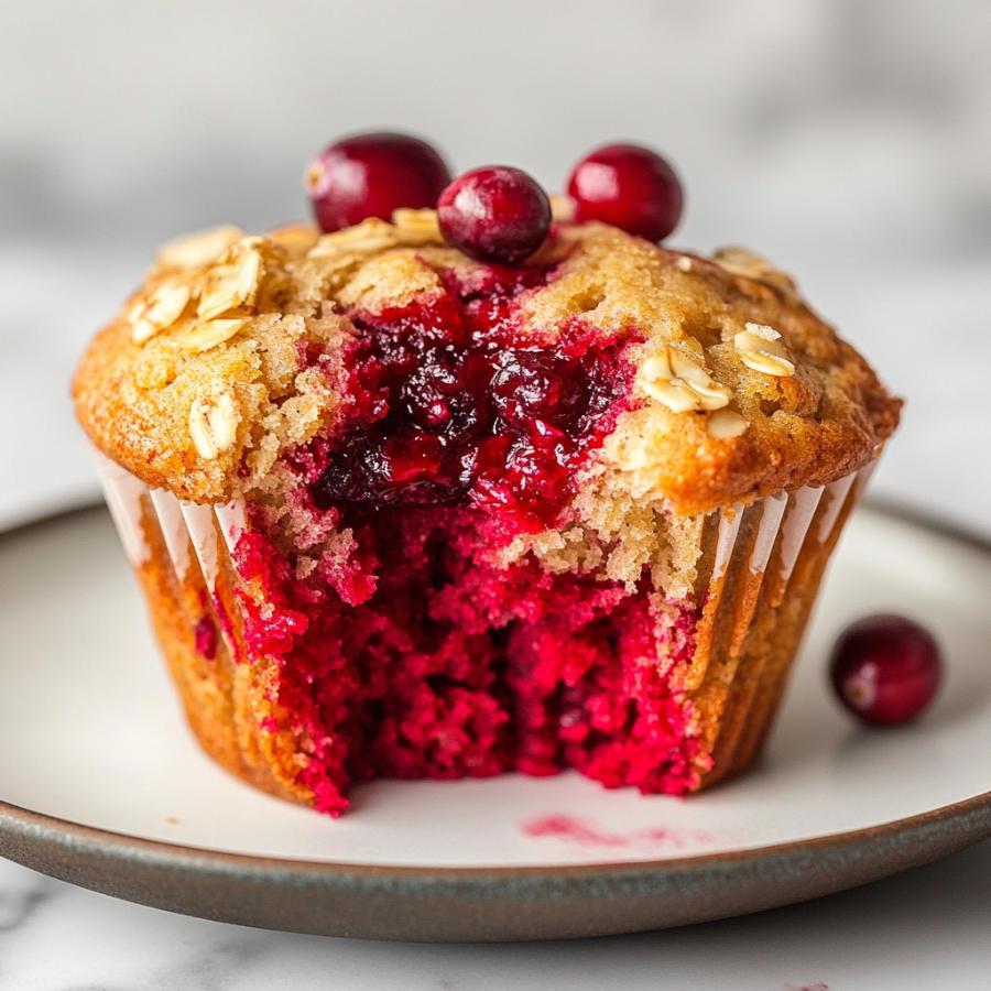 Cranberry Beet Muffins