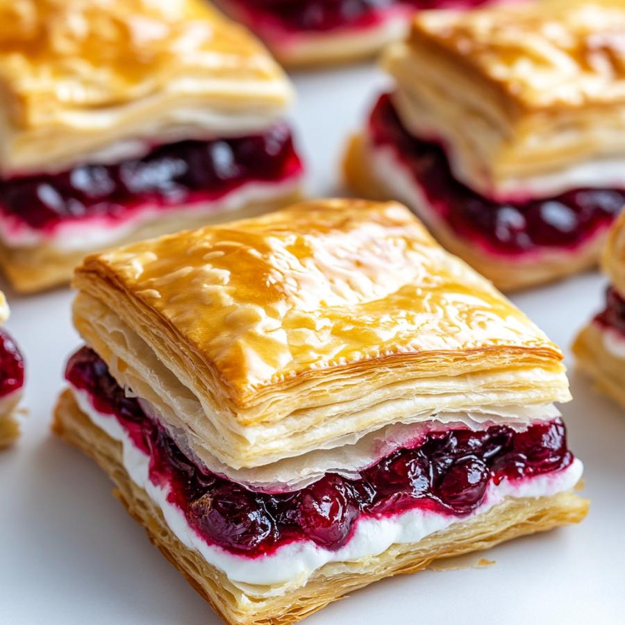 Cranberry Napoleons Recipe