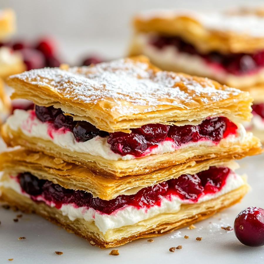 Cranberry Napoleons