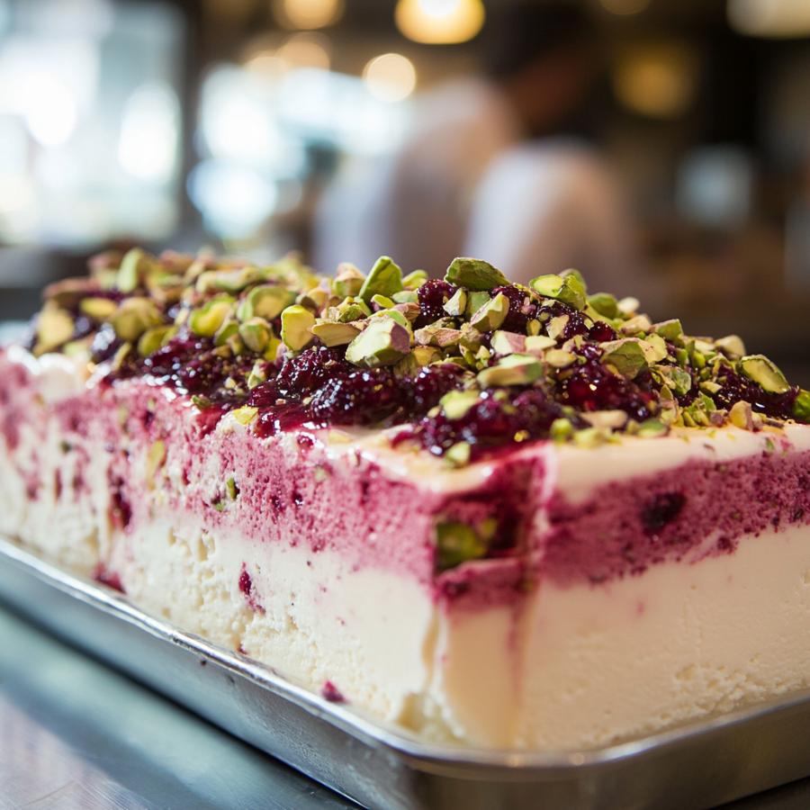 Cranberry Semifreddo