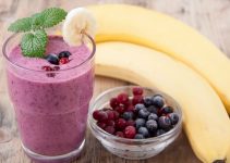 Superfood with high antioxidant berries in a smoothie