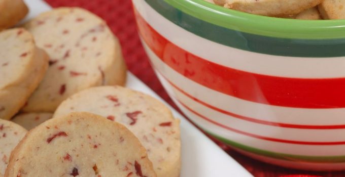 Cookie recipe made with fresh cranberries and lemon zest.