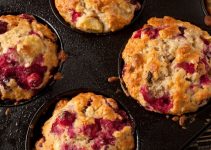 Freshly baked and hearty recipe for Cranberry Banana Muffins