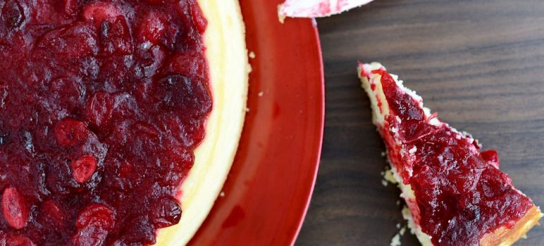 Cranberry Vanilla Cheesecake