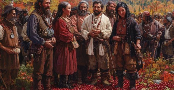 Native Americans and Settlers using Cranberries to Heal Wounds