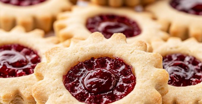 Beautiful and Tasty Looking Cranberry Linzer Cookies