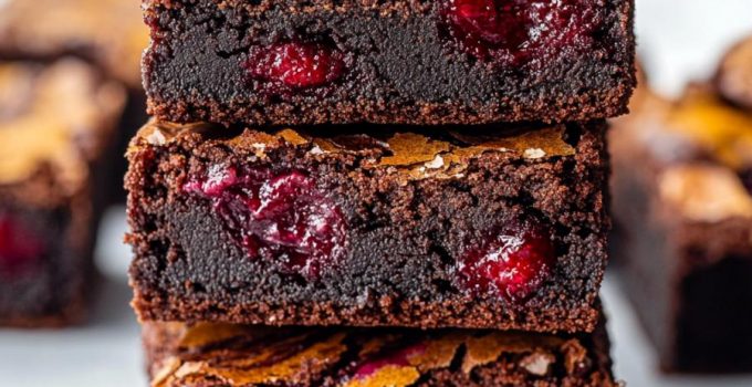 Cranberry Swirl Brownies