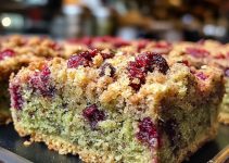 Cranberry Matcha Green Tea Crumb Bars