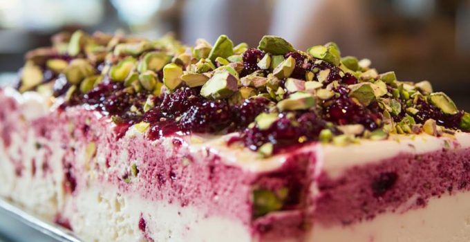 Cranberry Semifreddo