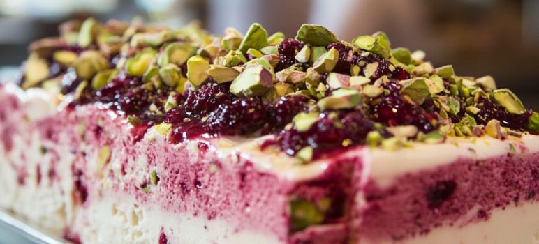 Cranberry Semifreddo