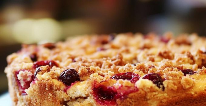 Cranberry Streusel Coffee Cake